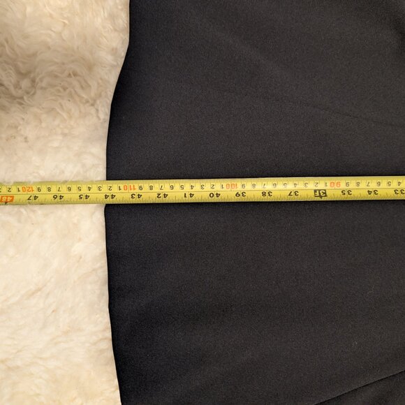 Calvin Klein Black Short-Sleeve Midi Dress w/ Belt & Front Slit - Women’s 6 - Picture 5 of 8